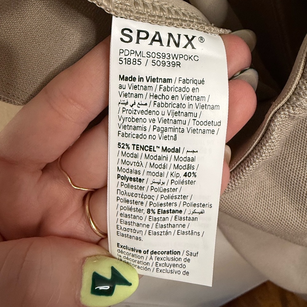NWT SPANX Airpique Tan Jumpsuit Size Small - Picture 9 of 13